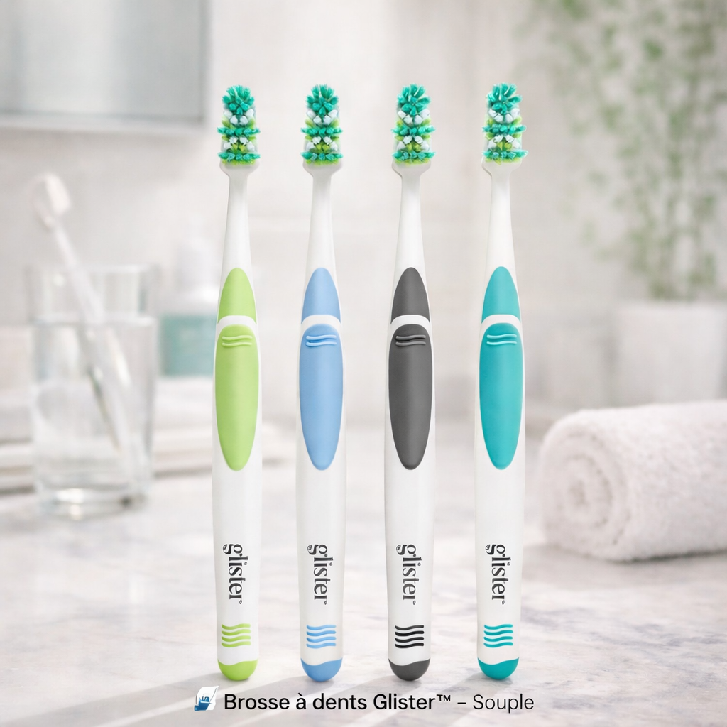 🪥Brosse à dents Multi Actions Glister™ – Nettoyage complet & gencives protégées