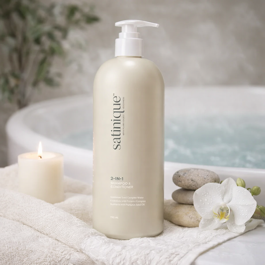 🧴Shampoing & Après-Shampoing 2 en 1 Satinique™ – Hydratation & Force