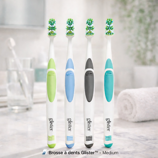 🪥Brosse à dents Multi Actions Glister™ – Nettoyage complet & gencives protégées