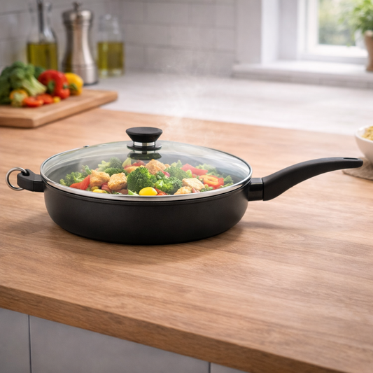 🍳Poêle Antiadhésive iCook™ 24 & 28 cm – Cuisson Saine & Durable