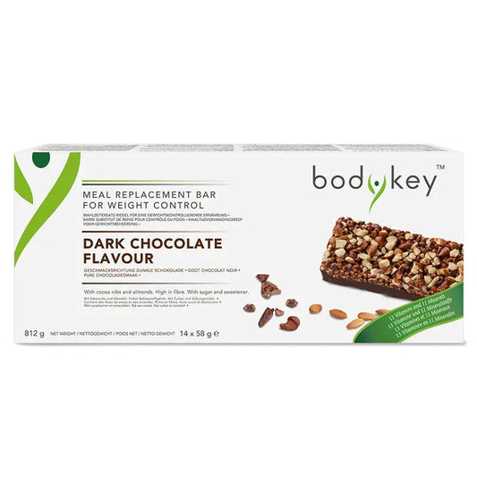 🍫Barre Substitut de Repas Goût Chocolat Noir - Fruits Tropicaux bodykey by NUTRILITE™